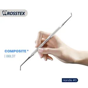 Composite Instrument titanium nitride coating fig.bbl3 with handle no. 3