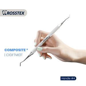 Composite Instrument goldstein flexi-thin titanium nitride coating fig. 3 with handle no. 4