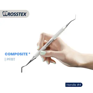 Composite Instrument titanium nitride coating fig. 11 with handle no. 4