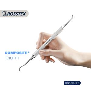 Composite Instrument goldstein flexi-thin titanium nitride coating fig. 1 with handle no. 6