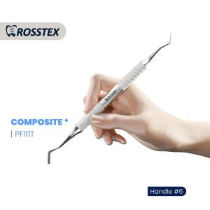 Composite Instrument titanium nitride coating fig. 11 with handle no. 6