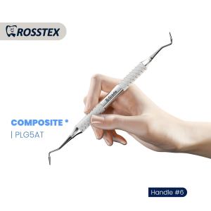 Composite Instrument titanium nitride coating fig. 5a with handle no. 6
