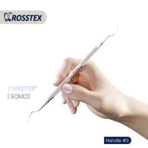 Furcation Curette fig. quetin mesial-distal with handle no. 3 