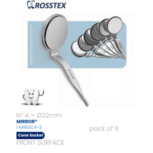 Front Surface Mirror No. 4 cone socket double side (pack of 6)