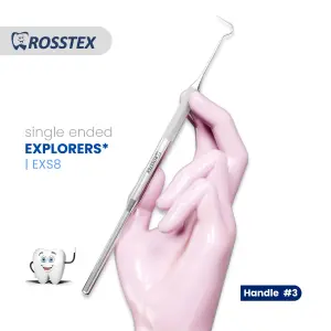 Explorer fig. 8 with handle no. 3 single ended