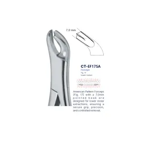 Extraction Forcep fig. 17 with standard handle 