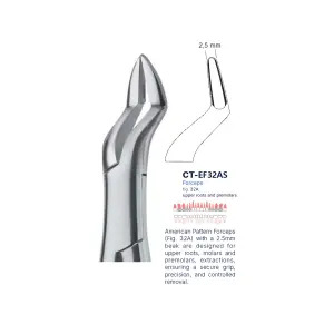 Extraction Forcep fig. 32a with standard handle 