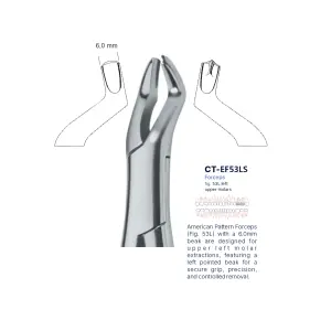 Extraction Forcep fig. 53l with standard handle 