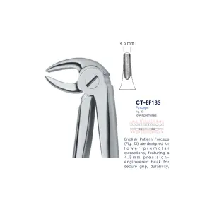 Extraction Forcep fig. 13 with standard handle 