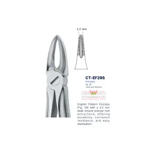 Extraction Forcep fig. 29 with standard handle 