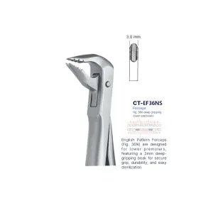 Extraction Forcep fig. 36n with standard handle 