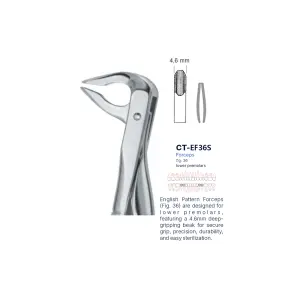 Extraction Forcep fig. 36 with standard handle 