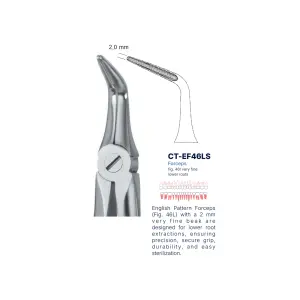 Extraction Forcep fig. 46l with standard handle 