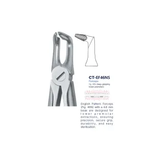 Extraction Forcep fig. 46n with standard handle 