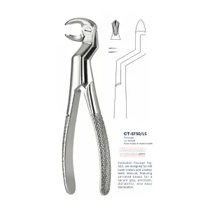 Extraction Forcep fig. 50/l with standard handle 