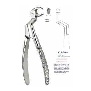 Extraction Forcep fig. 50/r with standard handle 