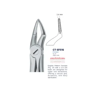 Extraction Forcep fig. 51 with standard handle