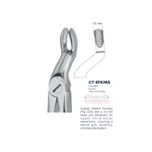 Extraction Forcep fig. 67a with standard handle 