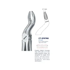 Extraction Forcep fig. 67n with standard handle 