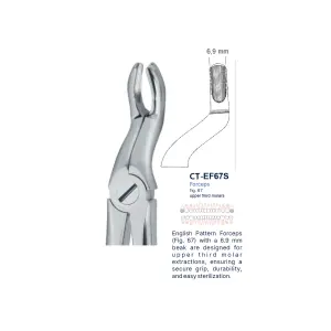 Extraction Forcep fig. 67 with standard handle 