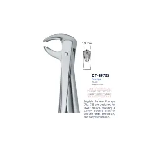 Extraction Forcep fig. 73 with standard handle 