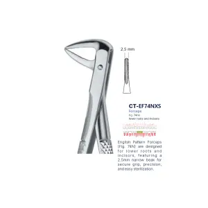 Extraction Forcep fig. 74nx with standard handle 