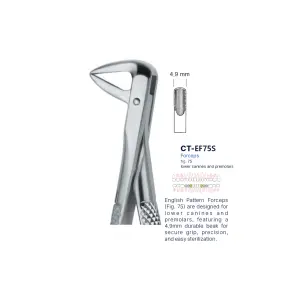 Extraction Forcep fig. 75 with standard handle 