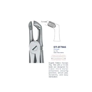 Extraction Forcep fig. 79a with standard handle 