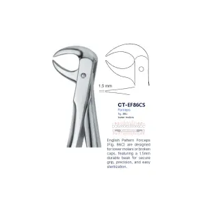 Extraction Forcep fig. 86c with standard handle 