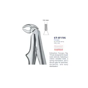 Extraction Forcep fig. 170 with standard handle