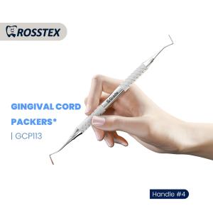 Gingival Cord Packers serrated fig. 113 with handle no. 4 
