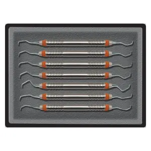 Mini Gracey Curettes Kit with handle no. 4 (pack of 7)