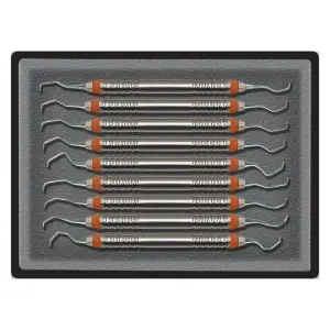 Standard Gracey Curettes Kit with handle no. 4 (pack of 9)