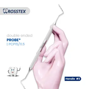 Probe fig. unc15/screening prob with handle no. 3 double ended