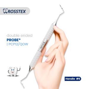 Probe fig. cp-12/thin williams with handle no. 6 double ended