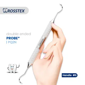 Probe fig. q-2n nabers color-coded with handle no. 6 double ended
