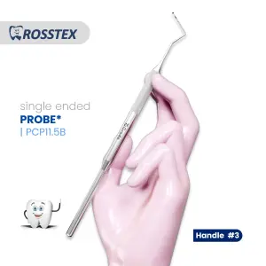 Probe fig. cp-11.5b with handle no. 3 single ended