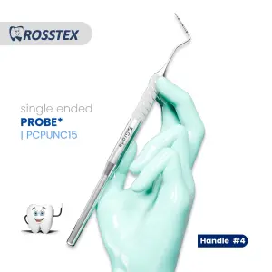 Probe university of north carolina fig. cp-15 with handle no. 4 single ended