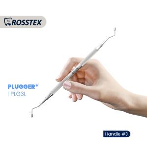 Plugger/Condenser 2.4mm to 2.7mm smooth fig. 3 with handle no. 3 