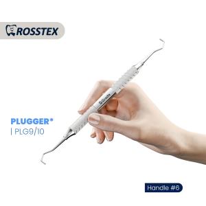 Plugger/Condenser fig. 9/10 back action with handle no. 6 