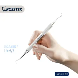 Sickle Scaler hygienist fig. h6/7 anterior with handle no. 6
